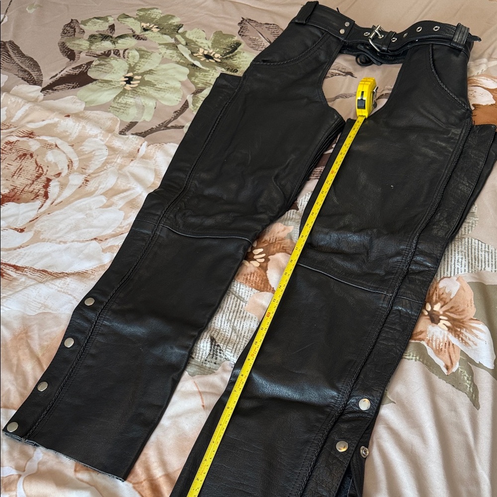 Source Unknown Black Leather Chaps - image 5